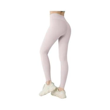 Imagem de Calças De Yoga De Nylon De Cintura Alta Para Mulheres, Leggings De Fit