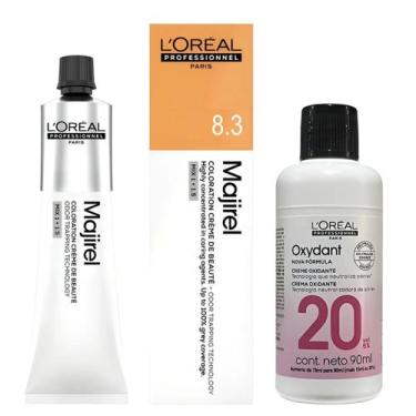 Imagem de Majirel Tinta 8.3 Louro Cl Dou 60g + Ox 20vol 90ml Loreal - 1010-370