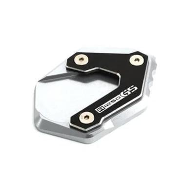 Imagem de Anti-derrapante Para f750gs 750 r1200gs lc r1250gs 1250 gsa gs 1200 suporte lateral extensão kickstand ampliar almofada(Silver 1250)