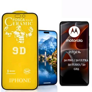 Imagem de Película Cerâmica Fosca Moto G85 / Edge 50 / Edge 50 Pro/Edge 50 Ultra/Edge 50 Fusion, Proteção Total, Anti-Riscos e Não Deixa Marcar De Dedo Na Tela