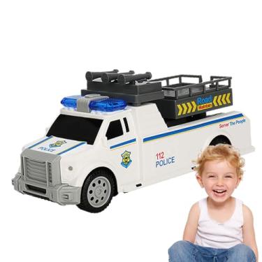 Imagem de Carrinhos Para Meninos | Caminhão Educativo e Interativo | Veículo de Resgate Elétrico de Brinquedo com Música e Luz,Para Crianças Meninos Pré-Escolar Jardim de Infância Infantário Brincar na