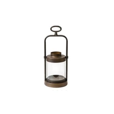 Imagem de CFGH6FDF Porta-castiçais estilo industrial castiçal de ferro ornamentos retrô para casamento, igreja, Halloween, jantar, decoração de casa suporte à luz de velas (pequeno)