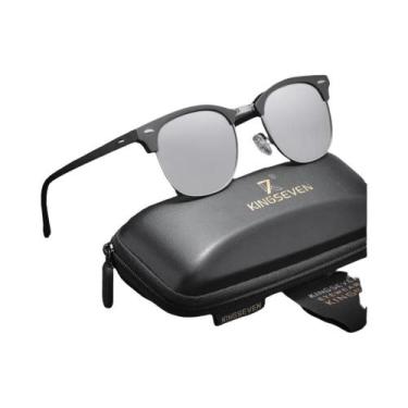 Imagem de Óculos De Sol Femininos De Armação Grande Polarizados UV400 KINGSEVEN 