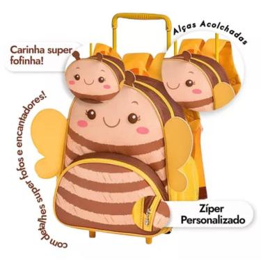 Imagem de Mochila De Rodinhas Abelinha Clio Pets 13 Cp24505b