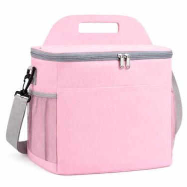 Imagem de Bolsa Térmica para Lanches, Frutas e Bebidas com Bolso Lateral e Zíper