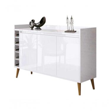 Imagem de Buffet Aparador Com Adega Retrô Wine Branco - Moveisaqui