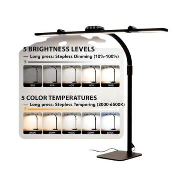 Imagem de Luminária De Mesa LED Grande De 28,2 Polegadas Com Clampe, Luz Ultra B
