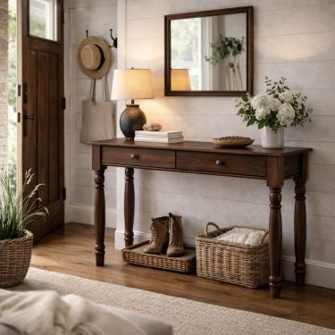 Imagem de Aparador Mesinha Corredor Hall Entrada Madeira Maciça 100%