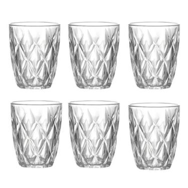 Imagem de Conjunto 6 Copos de Vidro Diamond 270ml - WELLMIX