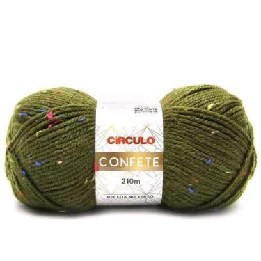 Imagem de Fio confete círculo 210 metros 100 gramas cor 5875 amazon