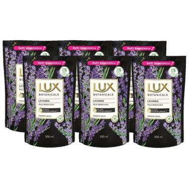Imagem de kit 6 Sabonete Líquido Lux Botanicals Lavanda 200ml Refil