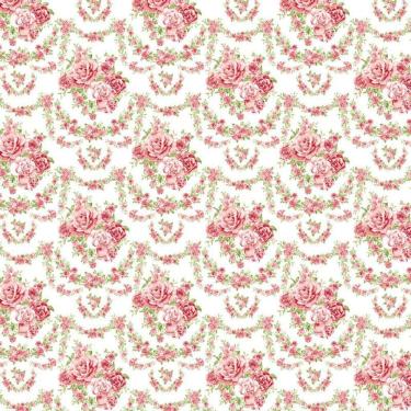 Imagem de Papel De Parede Floral Colares Rosas Autocolante Sala Quarto