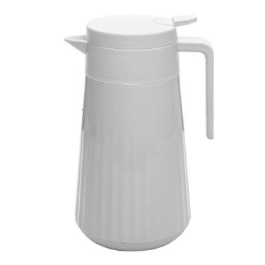 Imagem de Garrafa Térmica Lyor Unique de Plástico Branca 1L