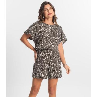 Imagem de Macaquinho Feminino Molecotton Select Preto, GG, Preto