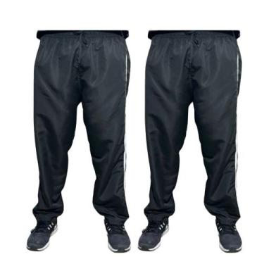 Imagem de Kit 2 Calças Masculinas de Tactel  Conforto e Estilo em Dobro - Fix, 2