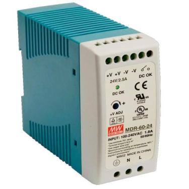 Imagem de Fonte de alimentação mean well modelo mdr-60-24 2.5a - ENG