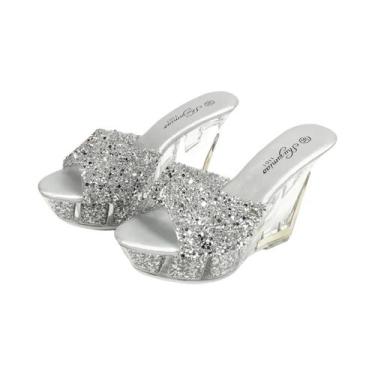 Imagem de Sandálias Femininas Modernas De Salto Alto 11CM Com Salto Plataforma T