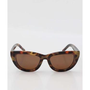 Imagem de Óculos de Sol Feminino Gateado Marisa Preto-18303, UN, Marrom claro