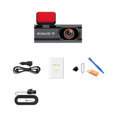 Imagem de Câmera Veicular 4K Ultra HD Mini WiFi Com Caixa Preta, Monitoramento D