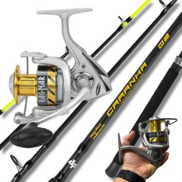Imagem de Molinete Ragnar Makis Fishing + Vara Caranha 45lbs Albatroz TAMANHO:MO