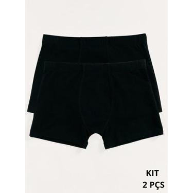 Imagem de Kit/2 Cueca Boxer Hering 77RF Masculina Algodão T. P/XXG, G, N10, Pret
