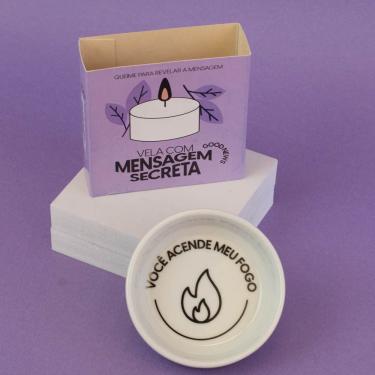 Imagem de Vela Com Mensagem Secreta Vanilla Fire