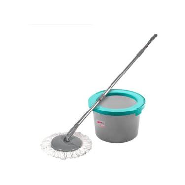 Imagem de Mop Balde Giratório Easy Lava E Seca Esfregão Limpeza 12 Litros Noviça