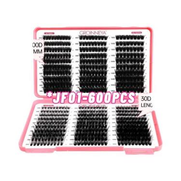 Imagem de Cílios Postiços GROINNEYA: Extensão Em Cachos DIY Com Volume Fluffy Ef