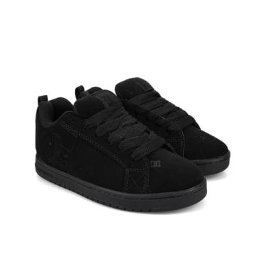 Imagem de DC Tênis de skate masculino Court Graffik casual cano baixo, Preto/Preto/Preto, 12