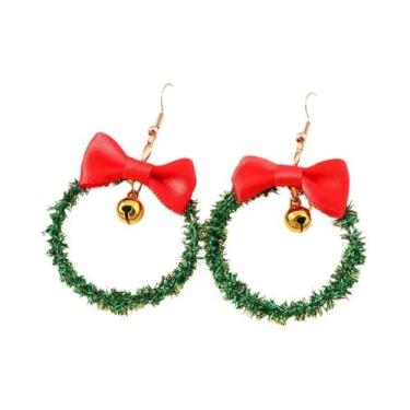 Imagem de Brincos Pendentes De Estrela De Natal Para Mulheres E Meninas, Acessór