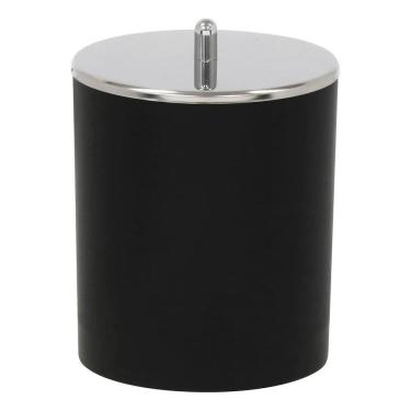Imagem de Lixeira Banheiro 5l Preta Plastico 28x20x23cm Manual