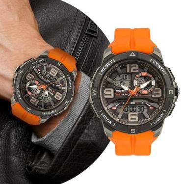 Imagem de Relógio Masculino Esportivo Digital e Analógico de Pulso à Prova D' Ág