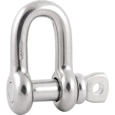 Imagem de Manilha Reta Para Cabo De Aço 1/2" Aço Inox - Vonder