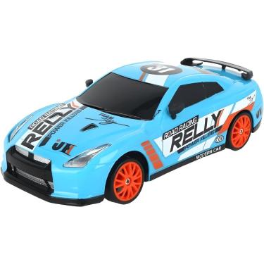 Imagem de Carro de Controle Remoto Racing Drift X 1:24 para Manobras Radicais com Rodas Extras e Cones Multikids