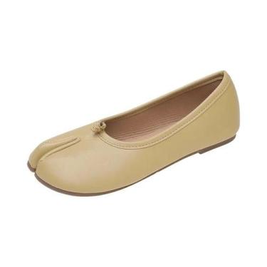 Imagem de Sapatos Femininos Estilo Coreano: Mocassins Rasteiros Slip-On Com Bico