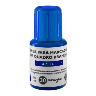 Imagem de Tinta para marcador quadro branco   20ml   azul   tr6001 - BRW