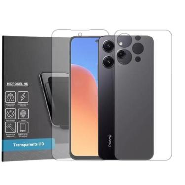 Imagem de Película Hidrogel HD Frente e Verso Compativel Com  Xiaomi Redmi 12 - 