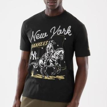 Imagem de Camiseta New Era Regular  New York Yankees Preto-Masculino