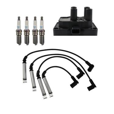 Imagem de Kit de Bobina, Cabos e Velas de Ignição Zetec 1.6 - Cód.4032 - NGK