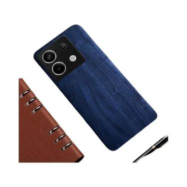 Imagem de Capa De Couro Com Padrão De Madeira De Bambu Para Xiaomi Redmi Note 13