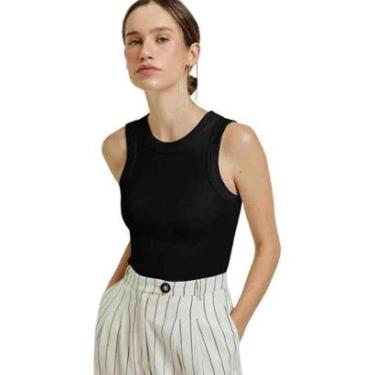 Imagem de Regata Hering Feminina Slim Em Ribana Canelada-Feminino