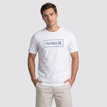 Imagem de Camiseta Hurley Silk Box Relevo Branca, M