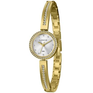 Imagem de Relógio LINCE feminino dourado prateado LRGH294L23 S1KX