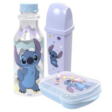 Imagem de Kit Infantil Volta as Aulas Hora do Lanche Porta Escovas Sanduicheira 