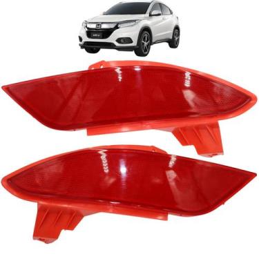 Imagem de Par Refletor Olho Gato Parachoque Traseiro Honda HRV 2015 2016 2017 20