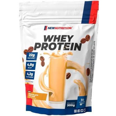 Imagem de Whey Protein Concentrado 900g Doce de Leite com Café NewNutrition-Unissex