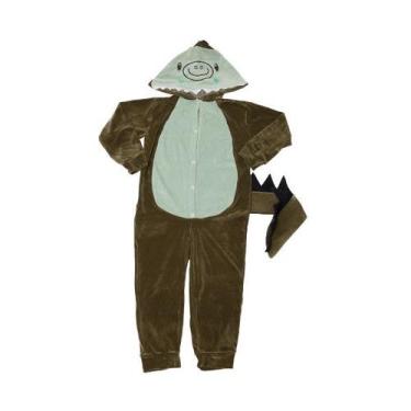 Imagem de Macacao Kigurumi Pijama Infantil Dinossauro Inverno Fantasia - CottonD