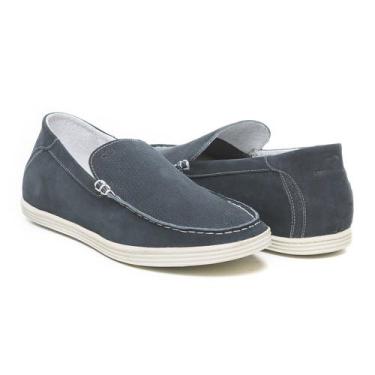 Imagem de Sapato Yacht De Couro Masculino Casual Elegante Solado Baixo Confortáv