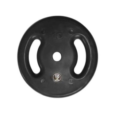 Imagem de Anilha de Ferro Fundido Injetada Alça Lateral 10,0Kg - ANILHAS FITNESS