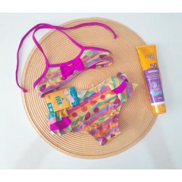 Imagem de Biquíni infantil com proteção UV Salada de frutas - Everly 